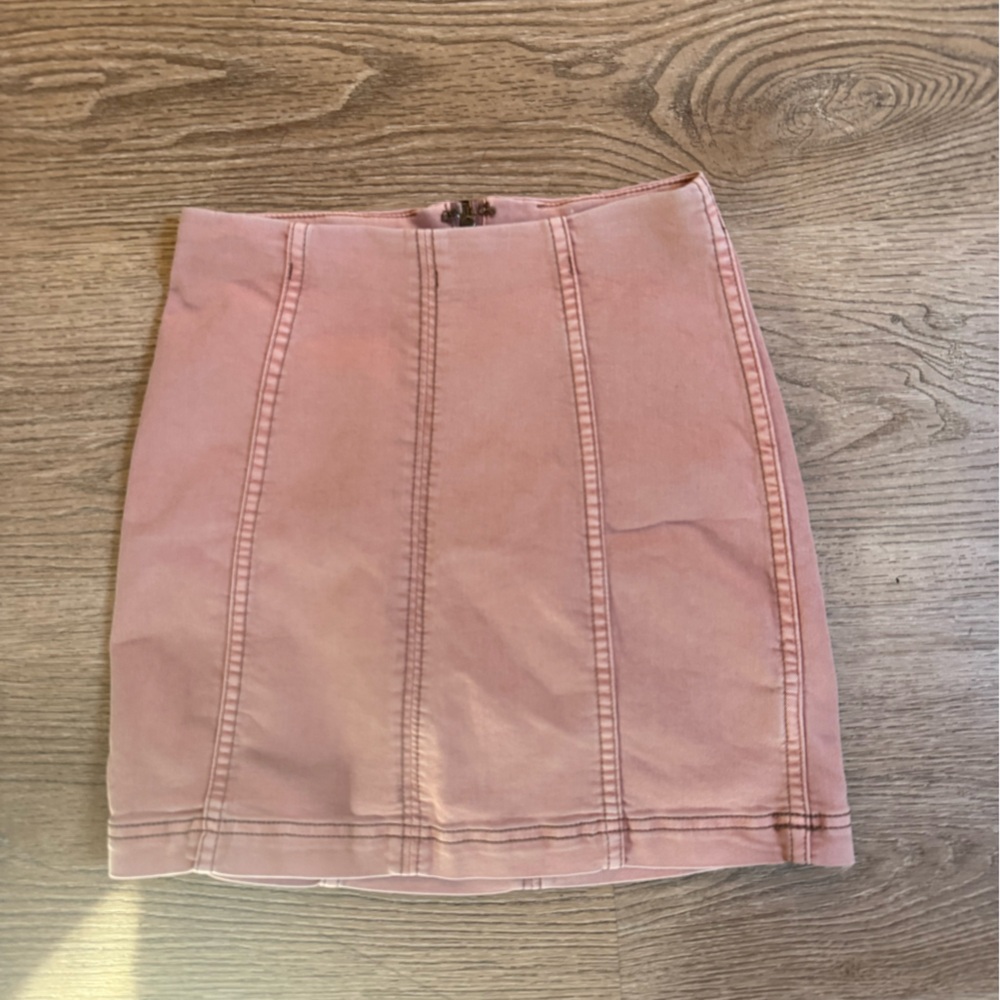 Free People Pink Pencil Mini Skirt Casual